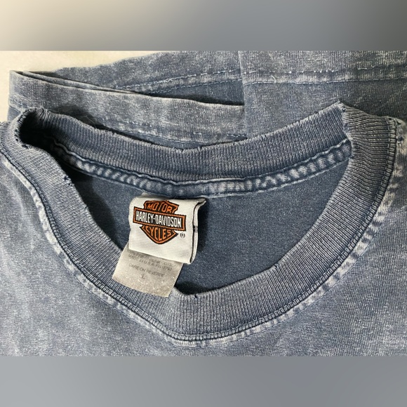 Harley-Davidson‎ Charcoal Graphic Tee Men Colorado Springs Size Large Y2K Biker - Picture 8 of 10
